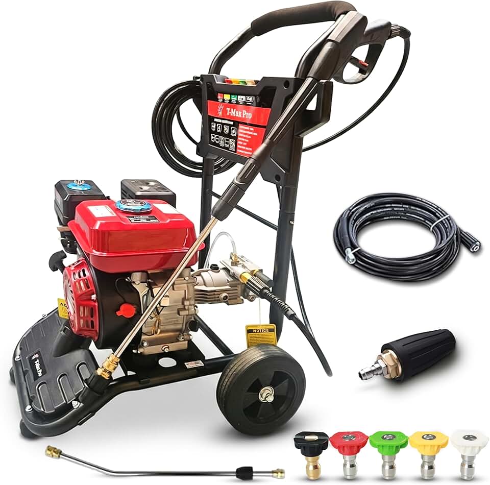 karaca-alisveris – Nettoyeur haute pression 8,0 HP – grandes roues – démarrage facile – usage intensif
