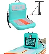 ZLX Siège de planche de paddle avec dossier, siège de kayak portable, siège gonflable universel pour Ou...