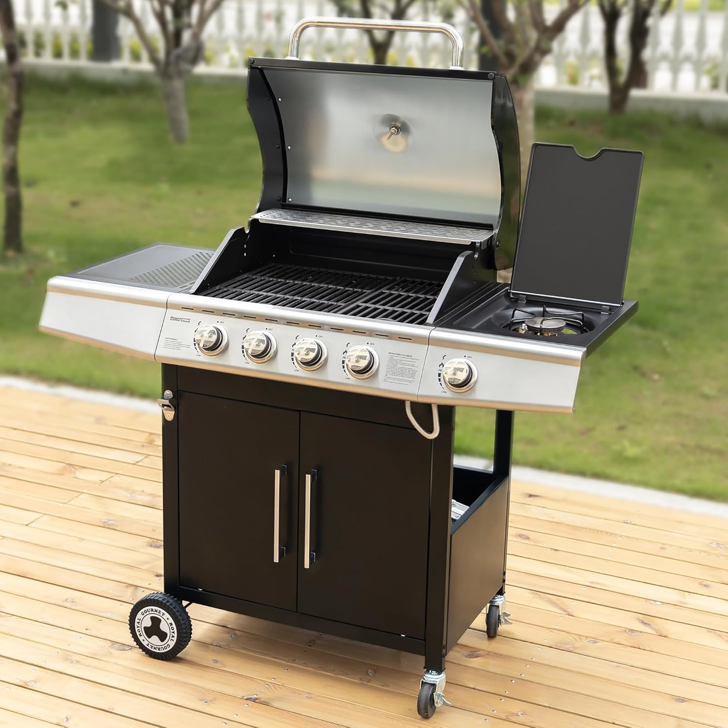 karaca-alisveris – Barbecue Série 4+1 – 14,5kW, inox, tablettes, 2 portes