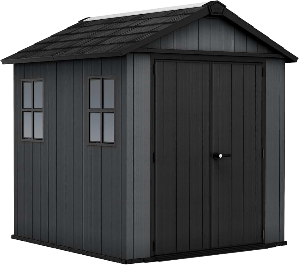 karaca-alisveris - Newton série - 223,8x230x246 cm - abri de jardin gris - 757