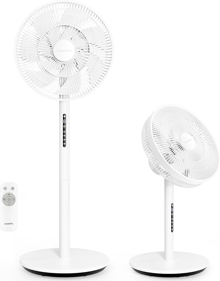 karaca-alisveris - ventilateur sur pied 120cm - 8 vitesses, télécommande, moteur DC