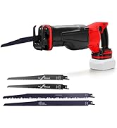 karaca-alisveris Scie récipro sans fil pour batterie Milwaukee M18 18 V, scie sabre professionnelle avec 4 lames de scie, 3...