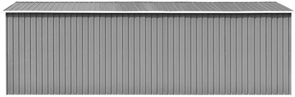 karaca-alisveris Abri de Jardin 257x580x181 cm Métal Gris,Maison & Jardin, Pelouses & Jardins, Vie en extérieur, Structures extérieures, Cabanes & abris de Jardin, Gris (Poids 122.05KG)
