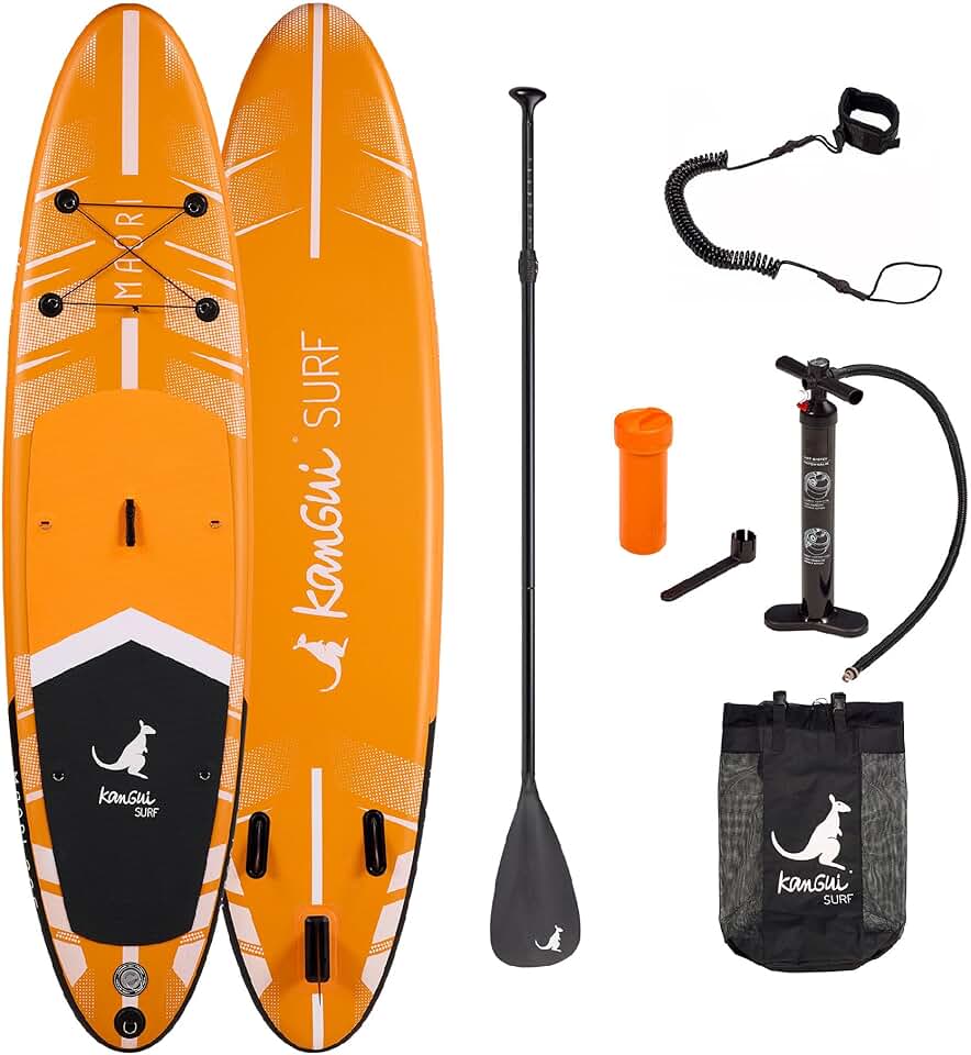 karaca-alisveris - Stand up Paddle 335cm Sup Gonflable + pagaie + Sac à Dos + Pompe Haute Pression + Leash + kit de réparation- Maori