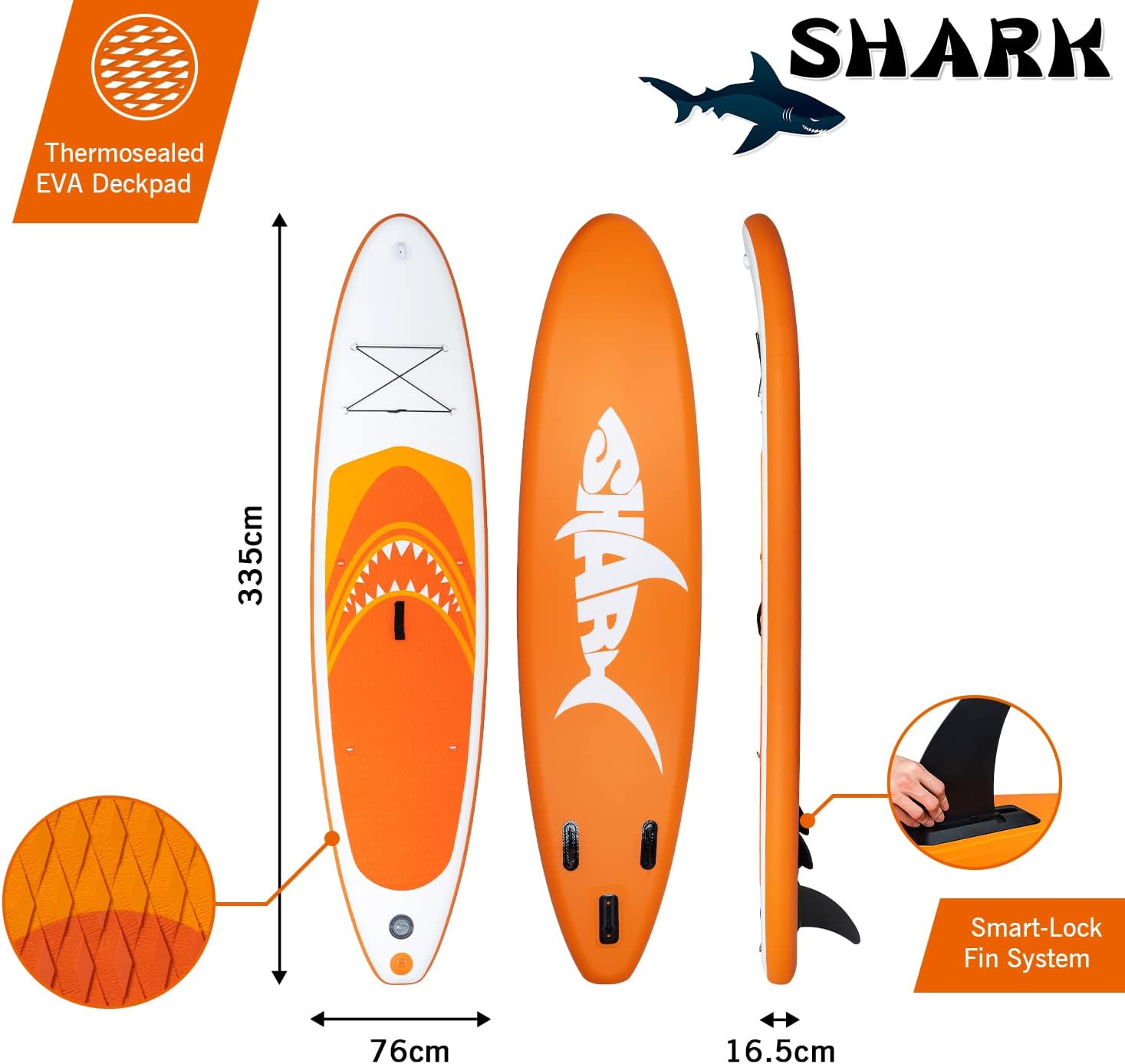 karaca-alisveris - Paddle Gonflable Adulte - 320/335cm - 2 personnes, siège kayak, pagaie alu, support caméra, pompe, 150kg