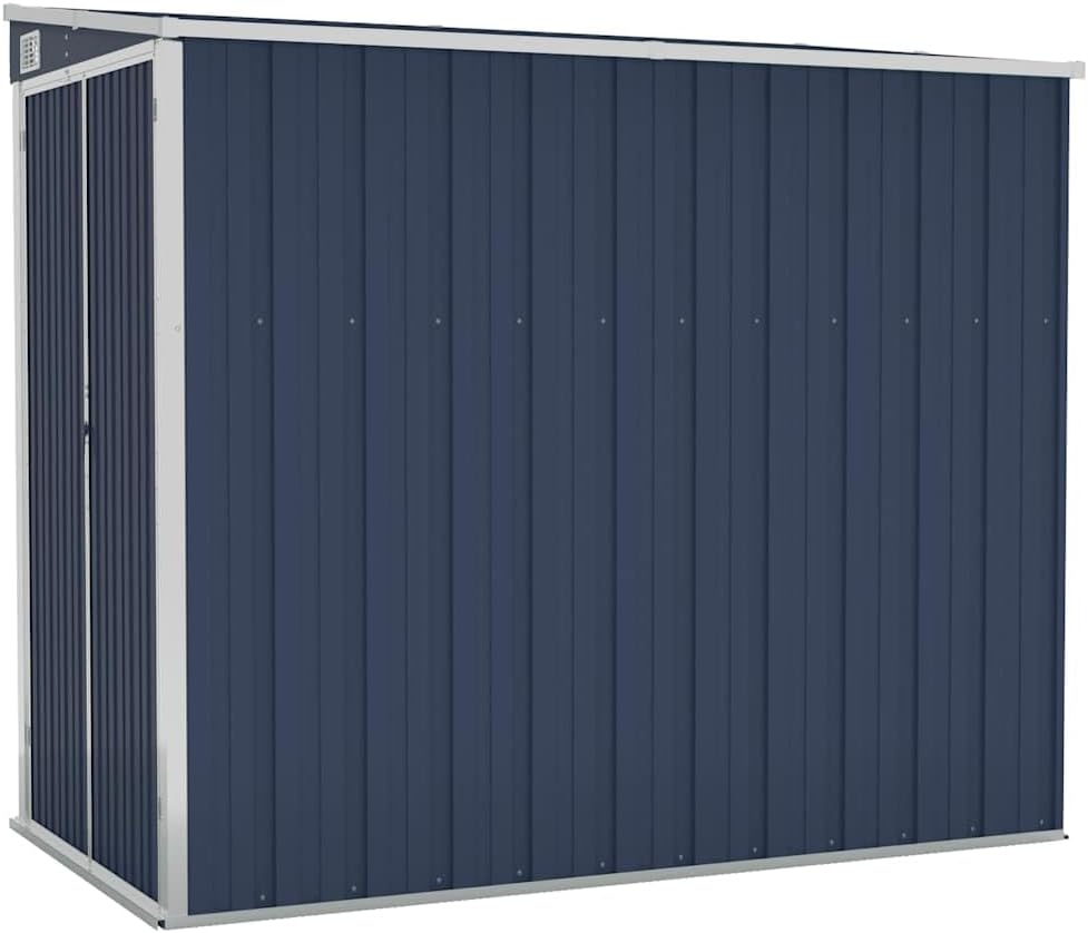 karaca-alisveris Abri de Jardin Mural Anthracite 118x194x178 cm Acier