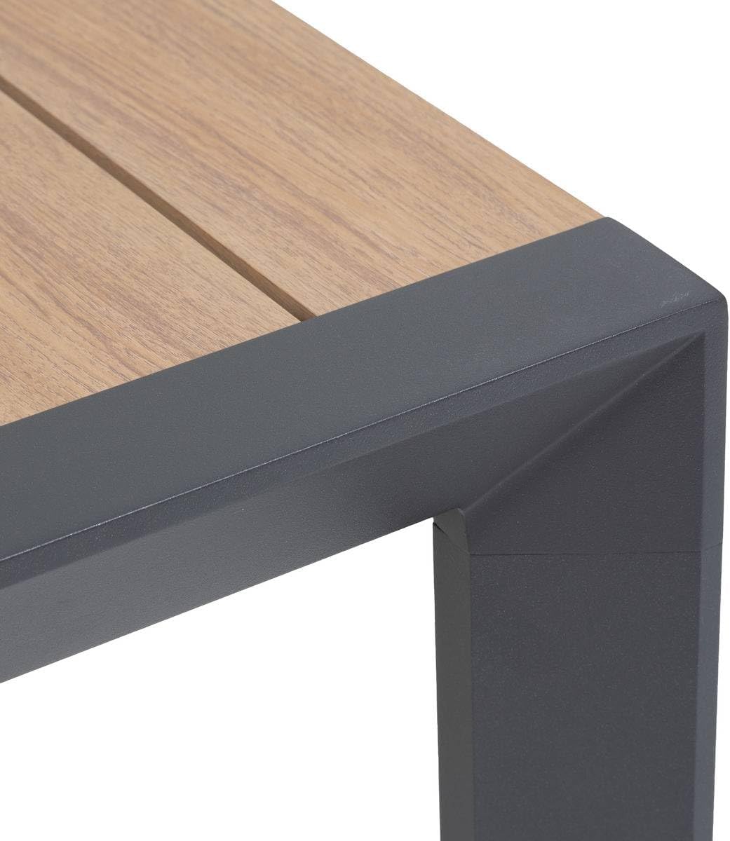 karaca-alisveris - Table évasion 4 places - aluminium effet bois - Honey/Graphite