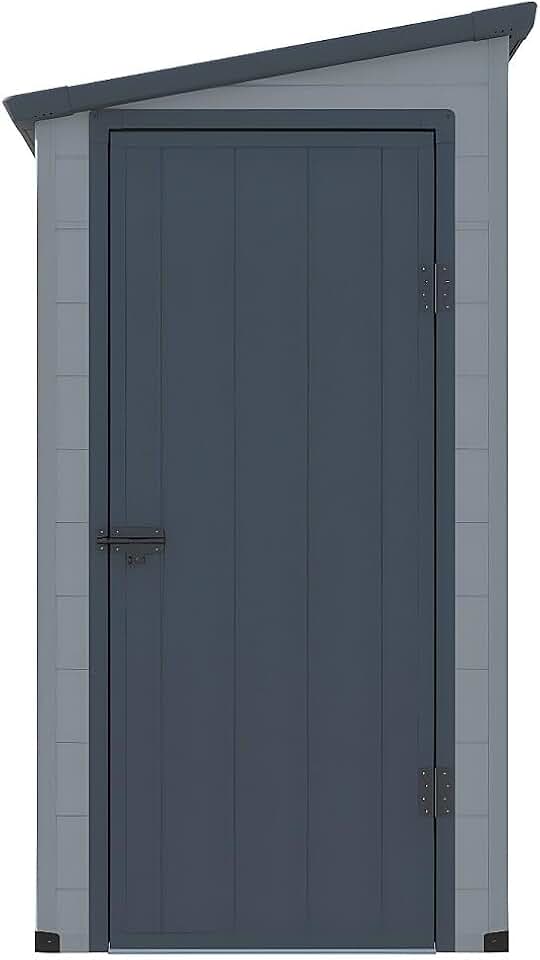 karaca-alisveris - abri de jardin Alberto - 2,09 m² - résine gris clair