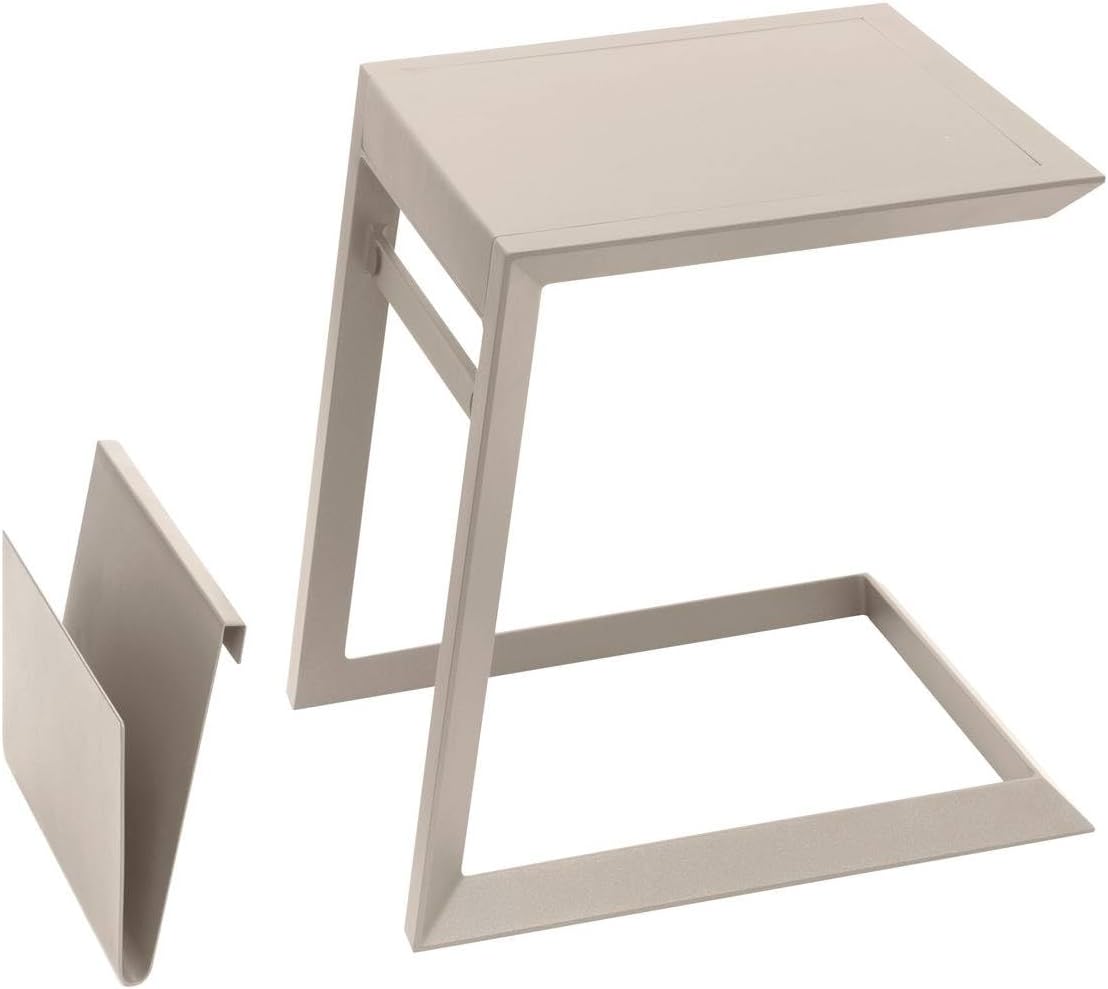 karaca-alisveris - Allure table de jardin carrée 55x45x55cm aluminium argile