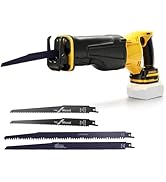 karaca-alisveris Scie récipro sans fil pour batterie karaca-alisveris 18 V, 20 V, scie sabre professionnelle avec 4 lames de scie, 3500...