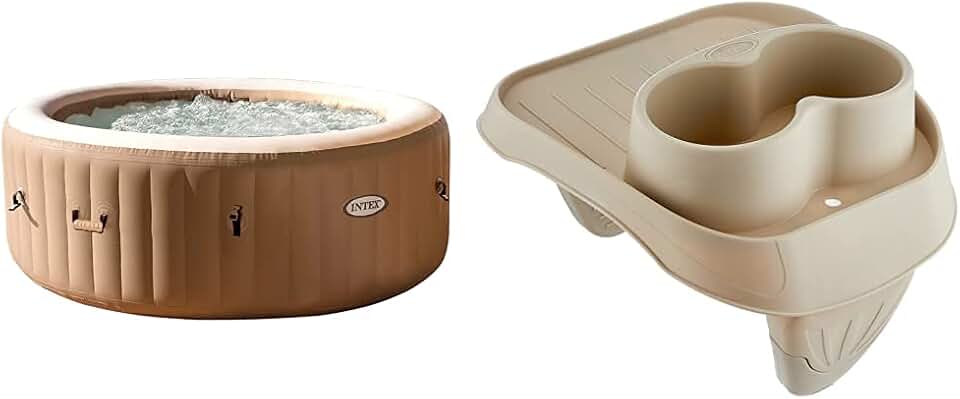 karaca-alisveris - Pure Spa Sahara (4 places) - jacuzzi gonflable, porte-verres