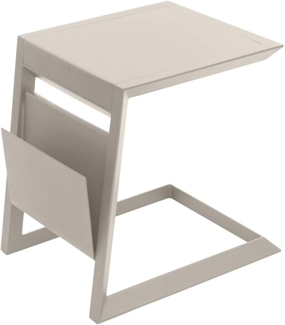 karaca-alisveris - Allure table de jardin carrée 55x45x55cm aluminium argile