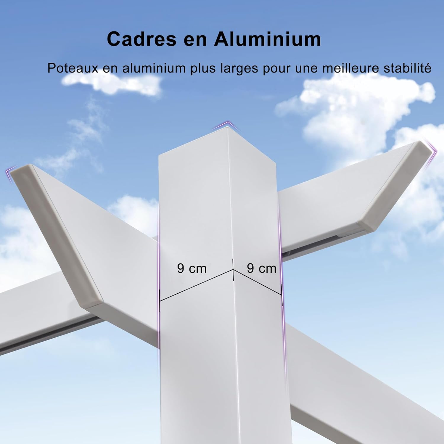 karaca-alisveris - Pergola aluminium - 4x3m - éclairage intégré, toit kaki