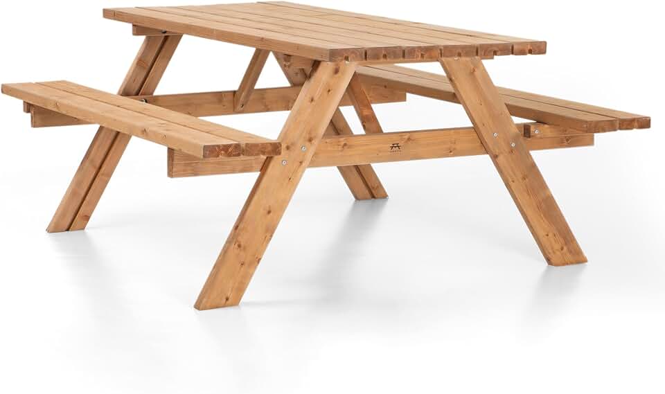 karaca-alisveris - Table classique UNGURS - bois extérieur pliant - résistante intempéries
