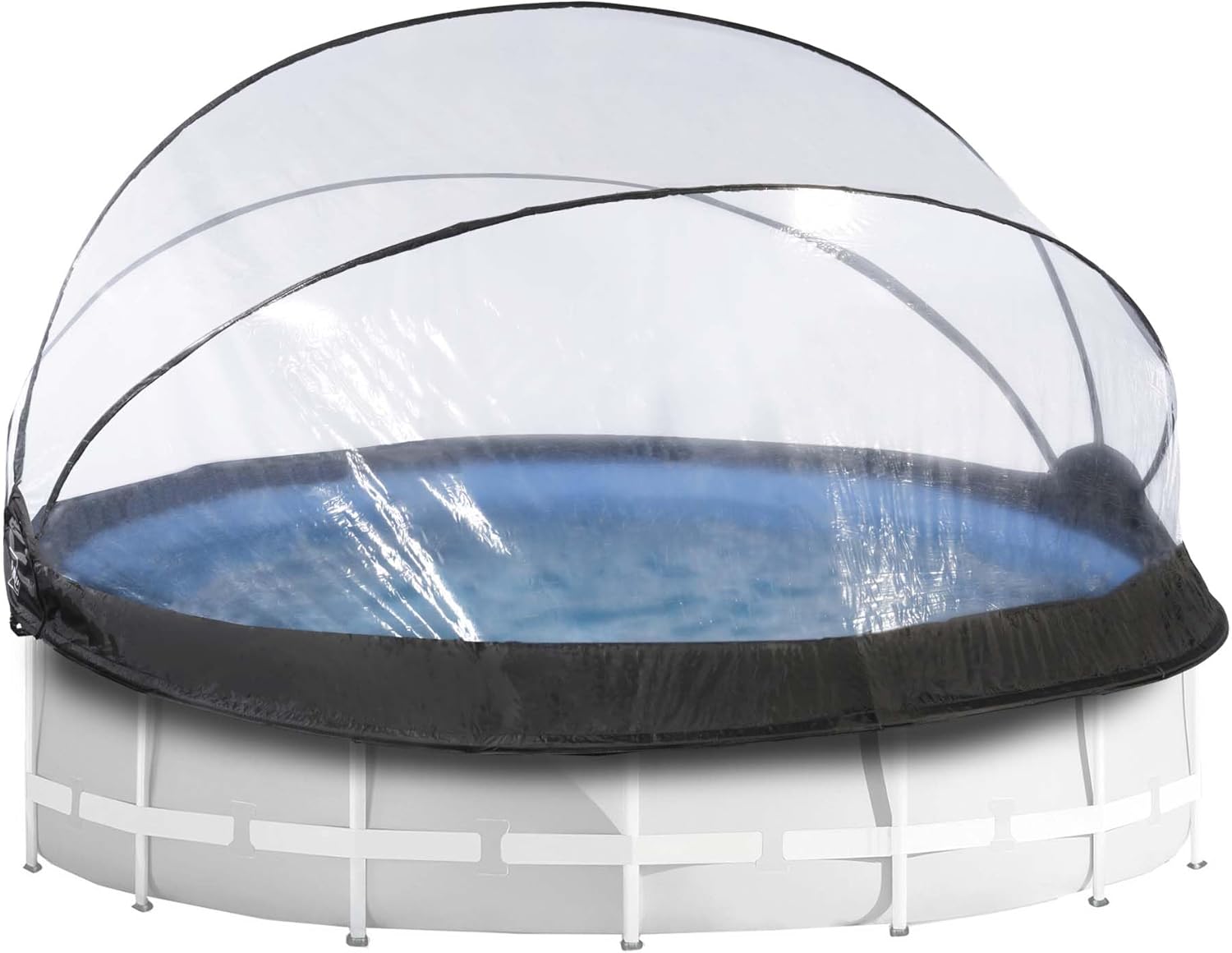 karaca-alisveris - Dôme Piscine Universel ø 427 cm Transparent pliable - 427CM
