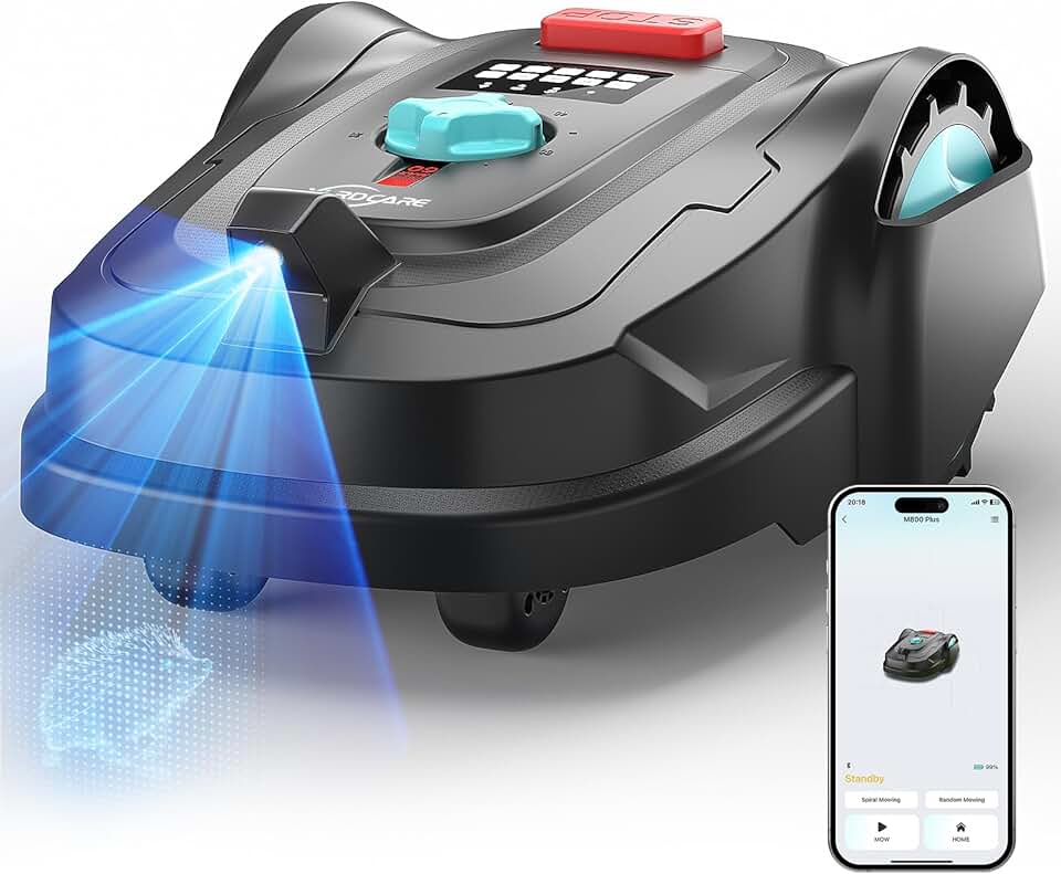 karaca-alisveris - M800Plus - tondeuse robot 800m², GPS, App, recharge auto