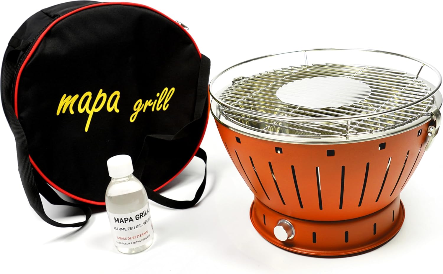 karaca-alisveris - Barbecue portable sans fumée - 35cm diamètre - charbon de bois