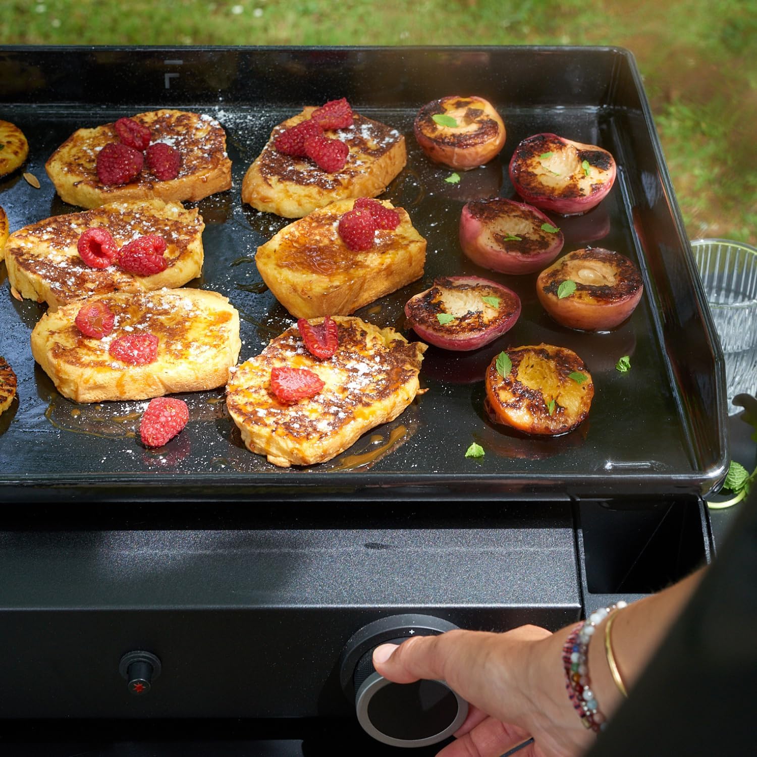 karaca-alisveris – Plancha série 60 cm – fonte émaillée, 2 brûleurs puissants