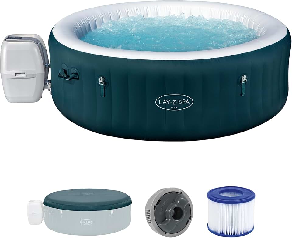karaca-alisveris - Miami AirJet - 196x196x66 cm - spa gonflable 4-6 pers.