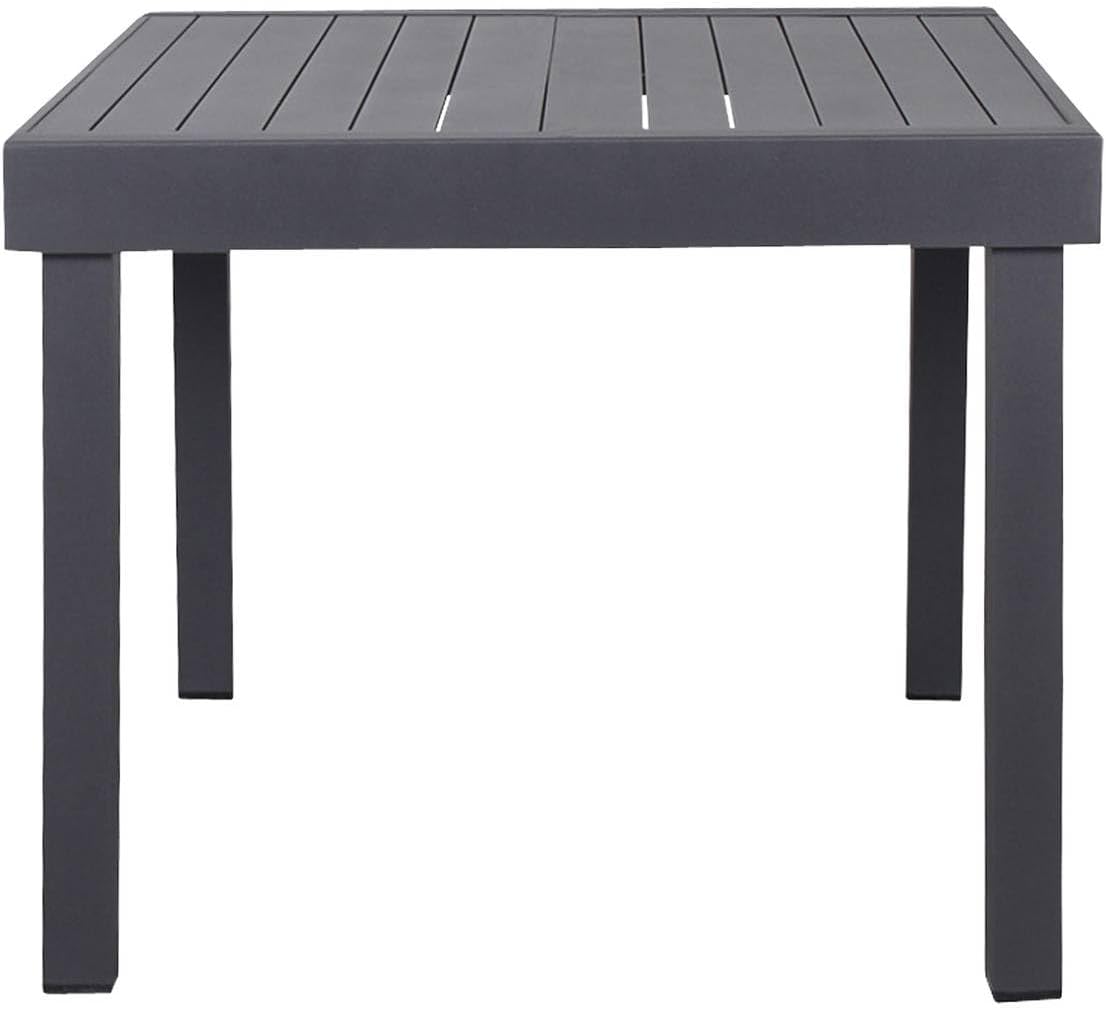 karaca-alisveris - Piazza extensible - 180/240x90 cm - alu gris, 8 places