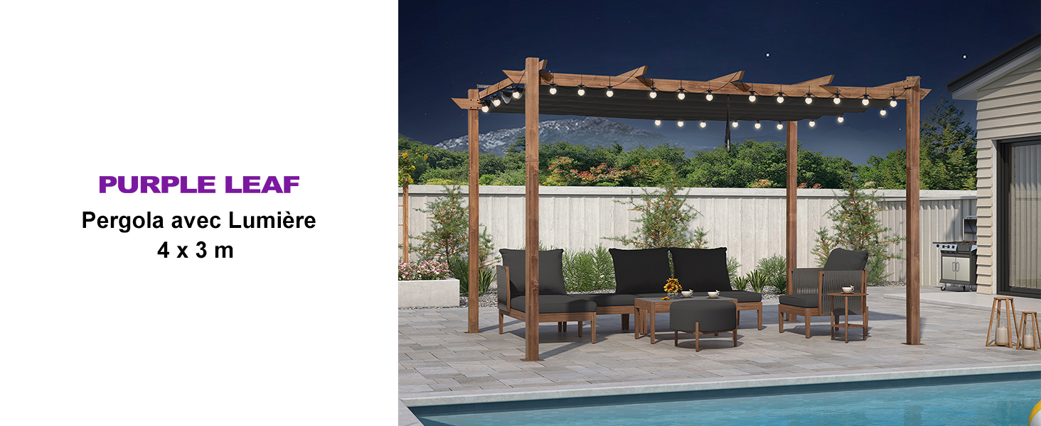 pergola avec moustiquaire exterieur