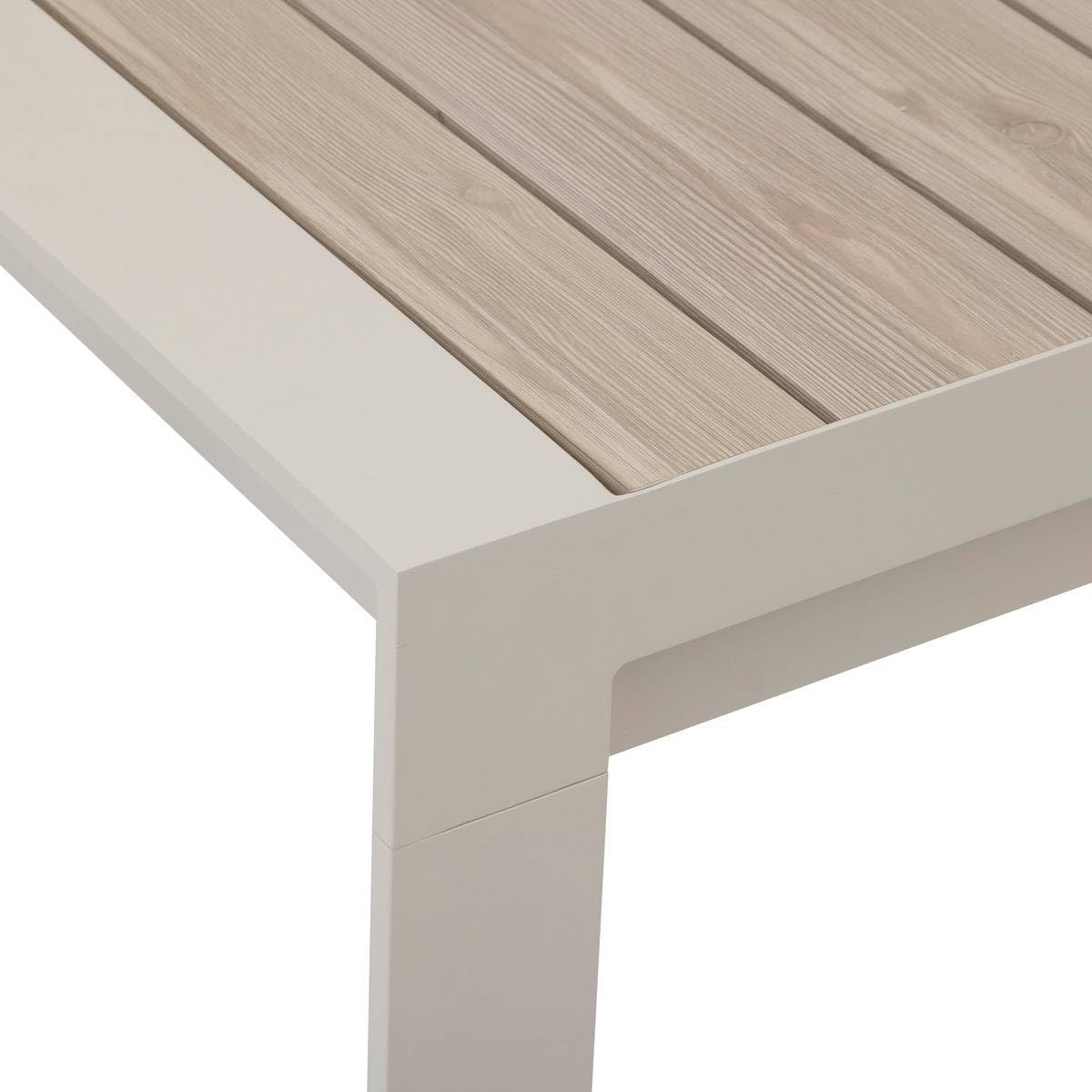 karaca-alisveris - Evasion - 8 places extensible - aluminium effet bois