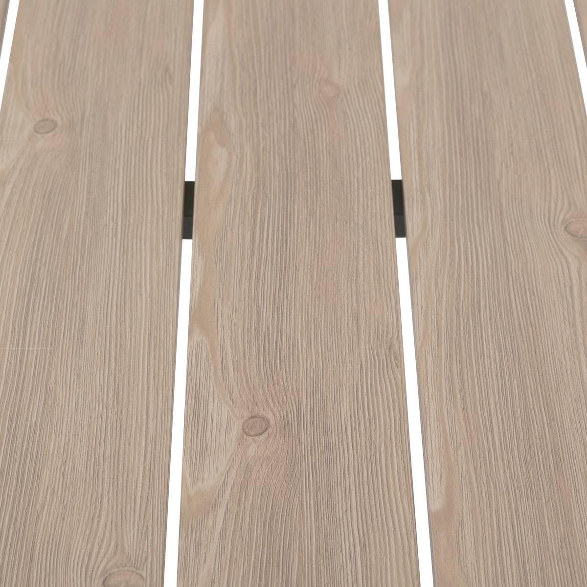 karaca-alisveris - Evasion 2 places - aluminium, effet bois, Lin/Vert Laurier