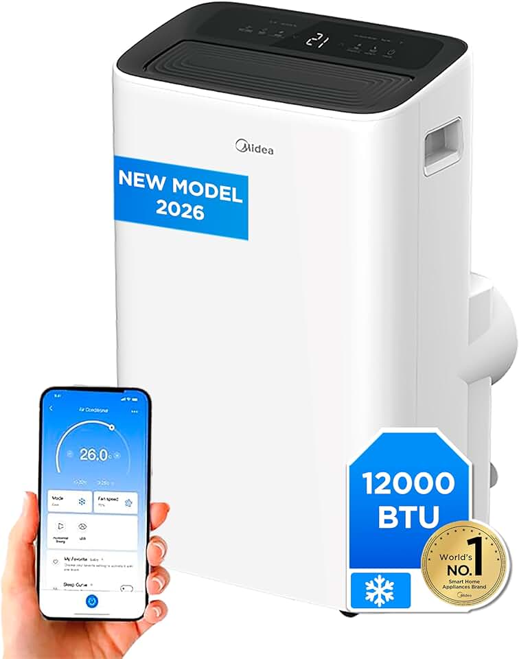 karaca-alisveris - Climatiseur mobile 4 en 1 silencieux, 12000 BTU, contrôle app, compact - MPP1-12CRN1