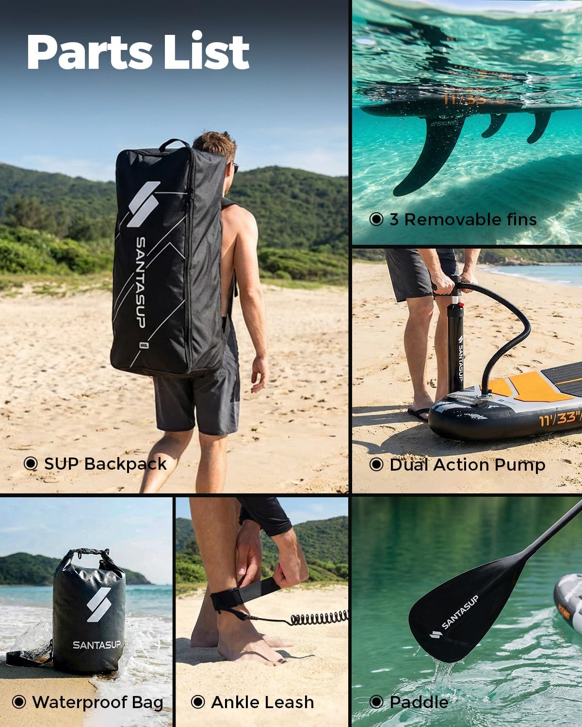 Stand Up Paddle Gonflable - Série Accessoires - 10'6