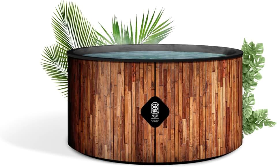 karaca-alisveris Bali Spa Gonflable - 150 cm de diamètre - 800 litres - Moteur 2240 W - 2 à 4 Personnes - Massage 140 Jets
