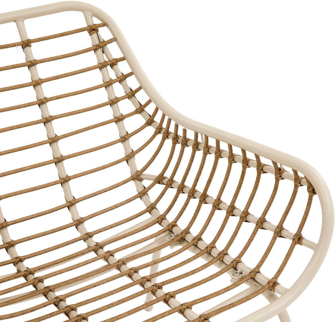 karaca-alisveris - Paopao Beige/Argile - salon 4 places - anti-rouille, coussins confortables