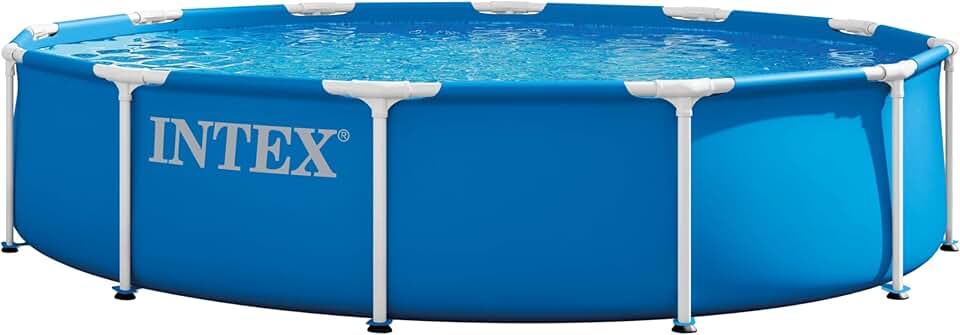 karaca-alisveris Piscine 28212ND 3,66 m x 76 cm avec Structure métallique Pompe de Filtration Incluse