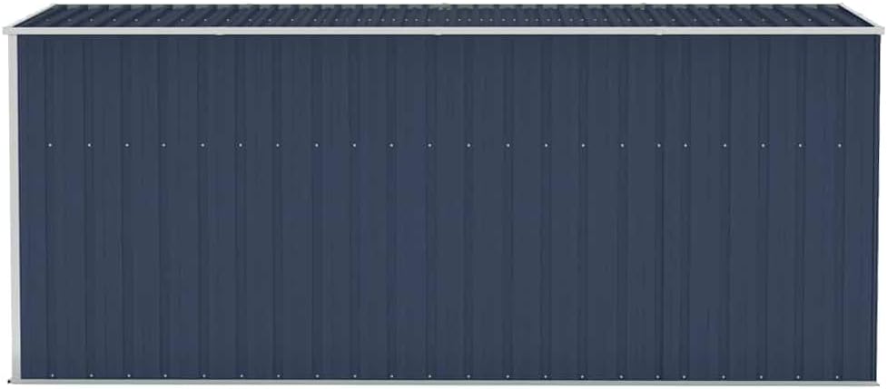 karaca-alisveris Abri de Jardin Mural Anthracite 118x382x178 cm Acier,Maison & Jardin, Pelouses & Jardins, Vie en extérieur, Structures extérieures, Cabanes & abris de Jardin, Anthracite (Poids 47.9KG)