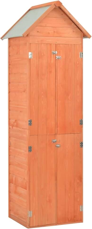 Abri de rangement de jardin, Armoire de terrasse, abri d'extérieur, coffres pour jardin, abri de jardin, abri de jardin, 71 x 60 x 213 cm