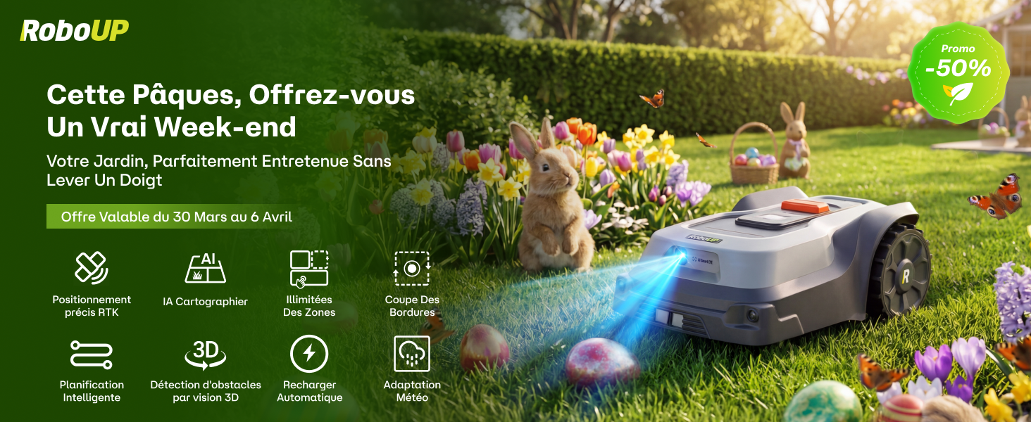 Robot Tondeuse sans Fil Périphérique TM01