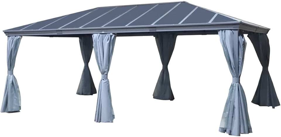 karaca-alisveris - Pergola Belize - 3,6x6m - Aluminium et polycarbonate