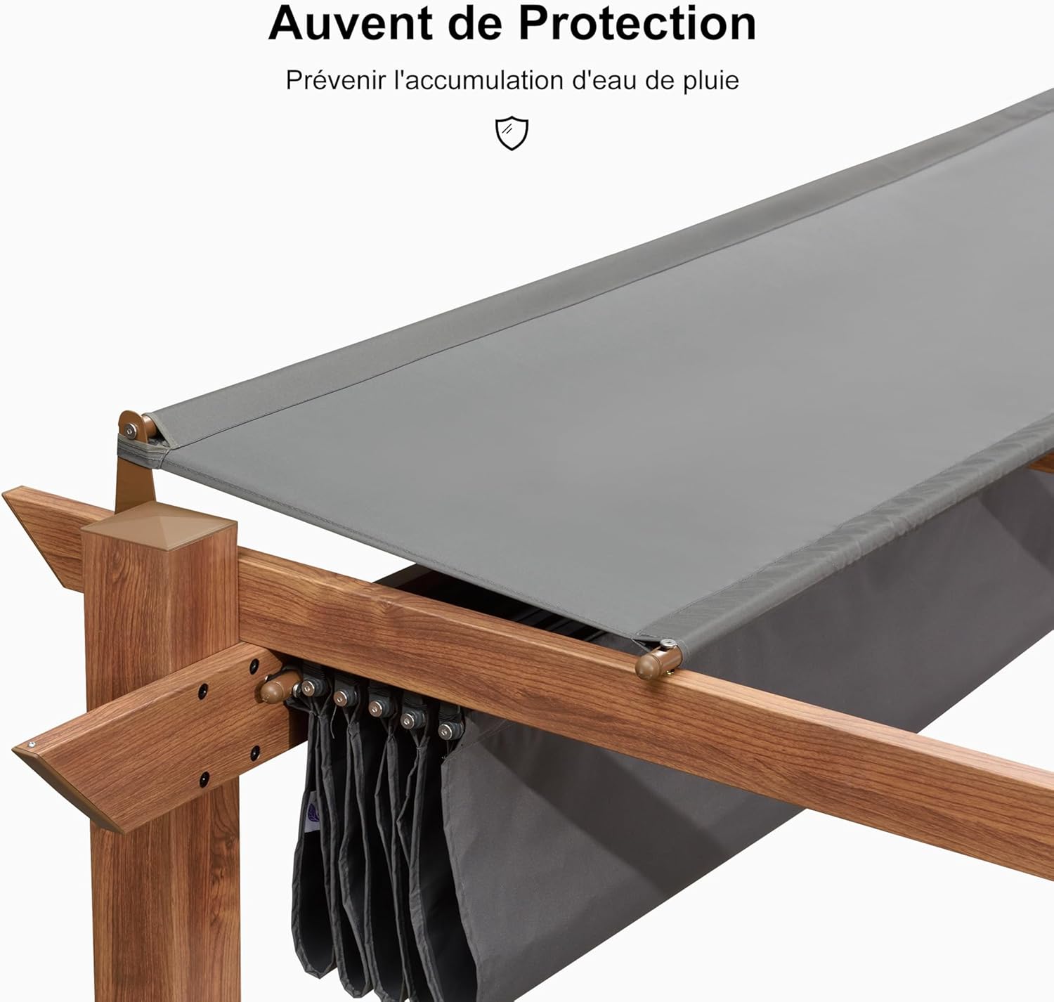 karaca-alisveris - Pergola aluminium - 4x3m - éclairage intégré, toit rétractable
