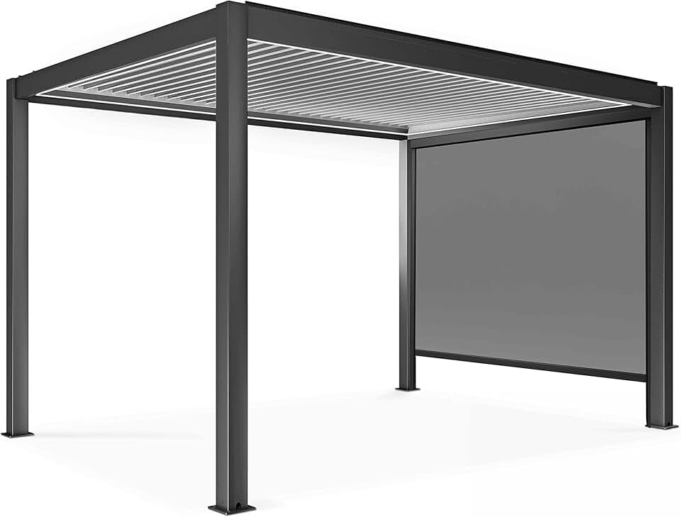 karaca-alisveris - pergola bioclimatique motorisée éclairée autoportée 3x4m store
