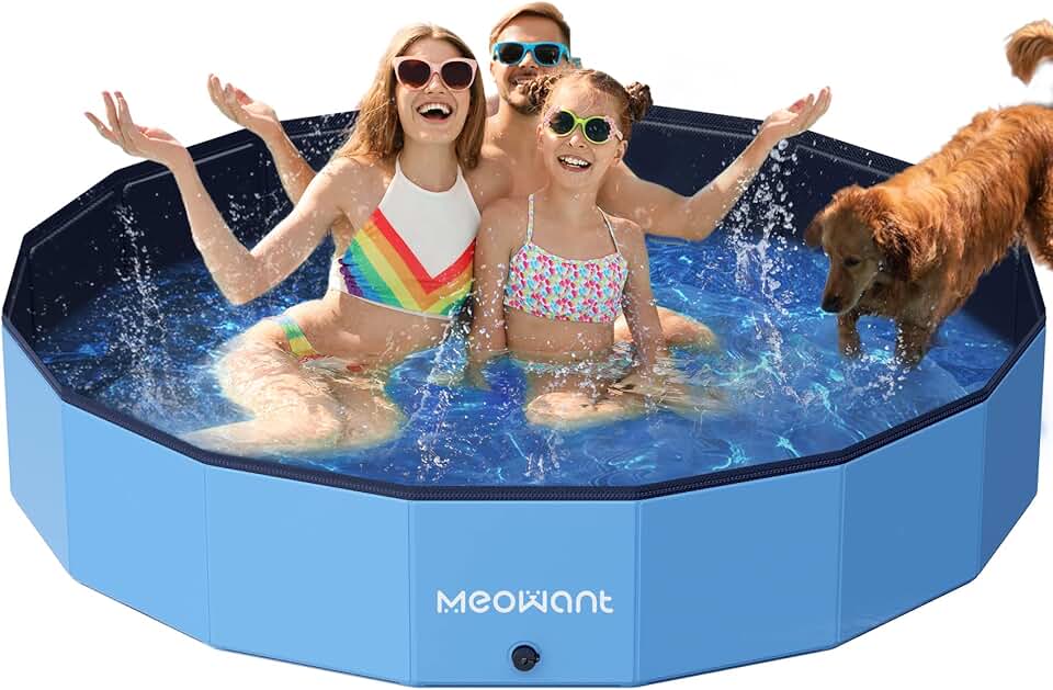 karaca-alisveris - Piscine Pliable Grand Chien - 200x30cm - Antidérapante intérieure/Extérieure