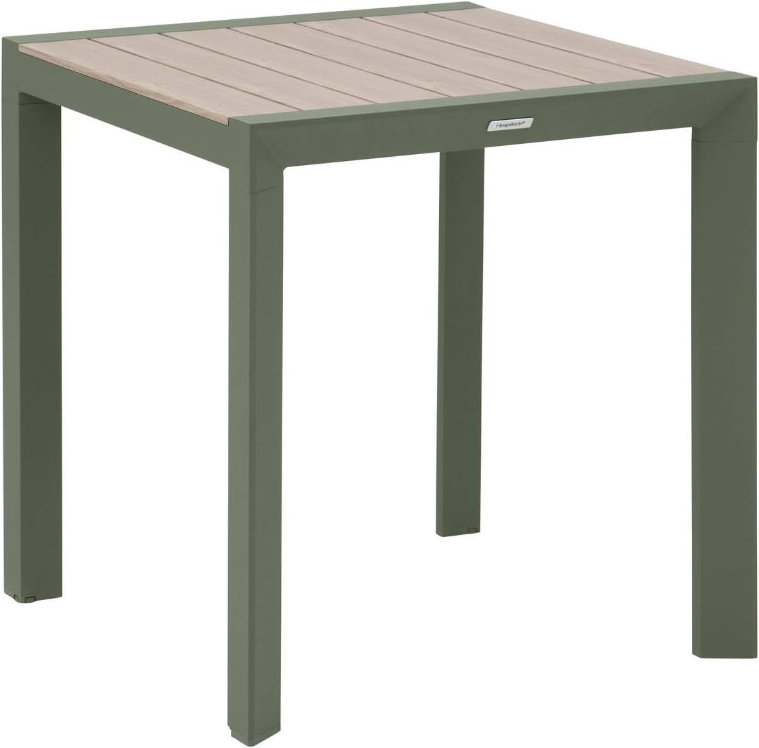 karaca-alisveris - Evasion 2 places - aluminium, effet bois, Lin/Vert Laurier