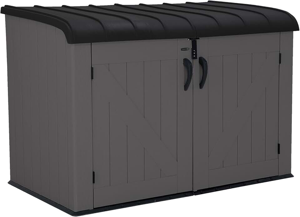 karaca-alisveris - abri horizontal extérieur 2.1 m³ résine robuste 60464E