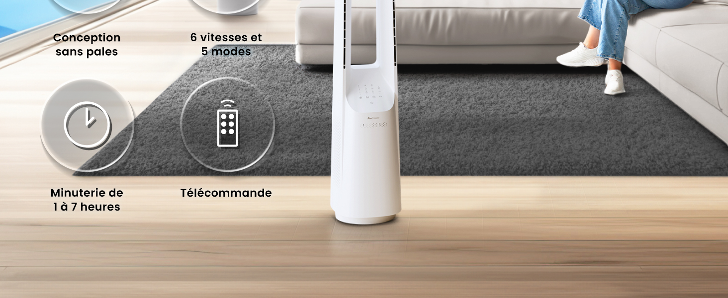 ventilateur colonne 101cm