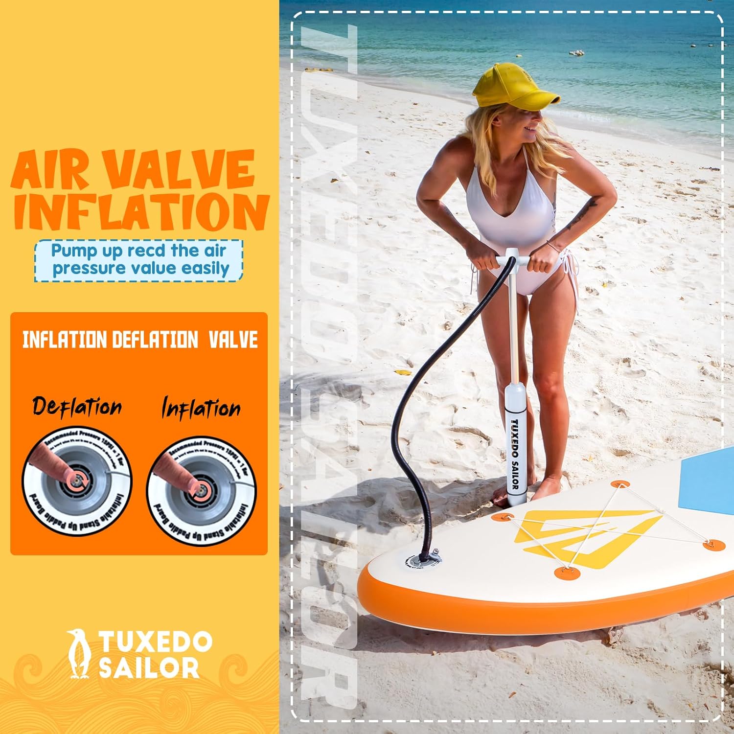 karaca-alisveris - Paddle Gonflable Adulte - Stand Up - accessoires complets, stabilité, design premium