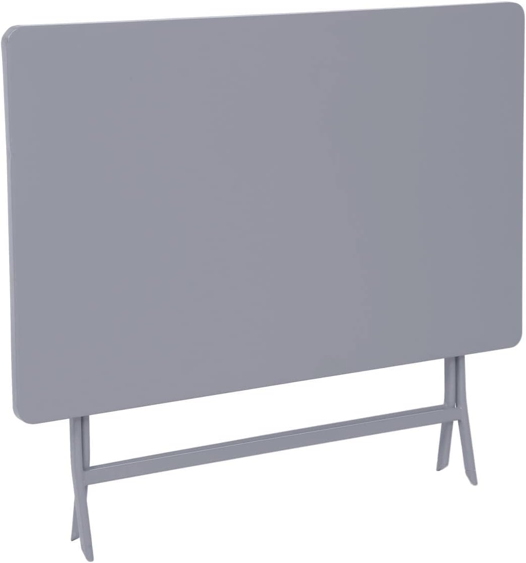 karaca-alisveris - Greensboro - 4 places - table pliante acier antirouille, quartz