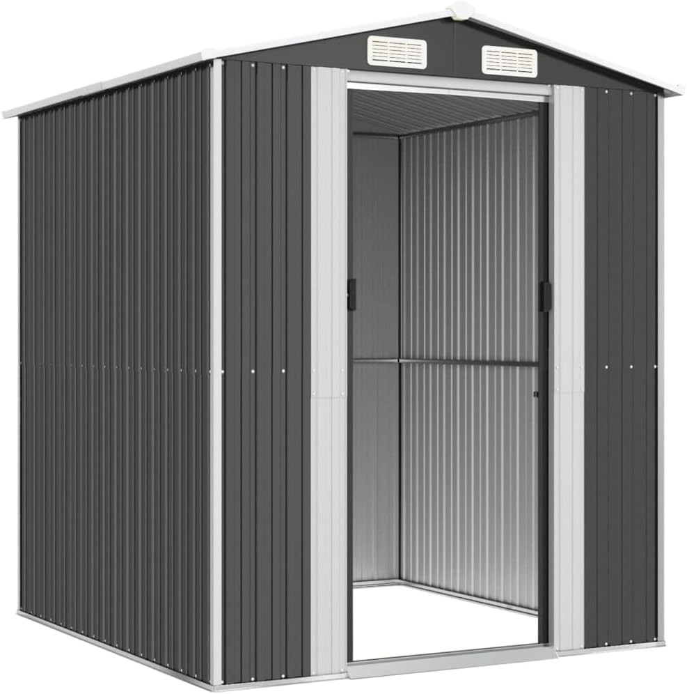 Abri de jardin - anthracite 192x191x223cm - acier galvanisé - 3147449