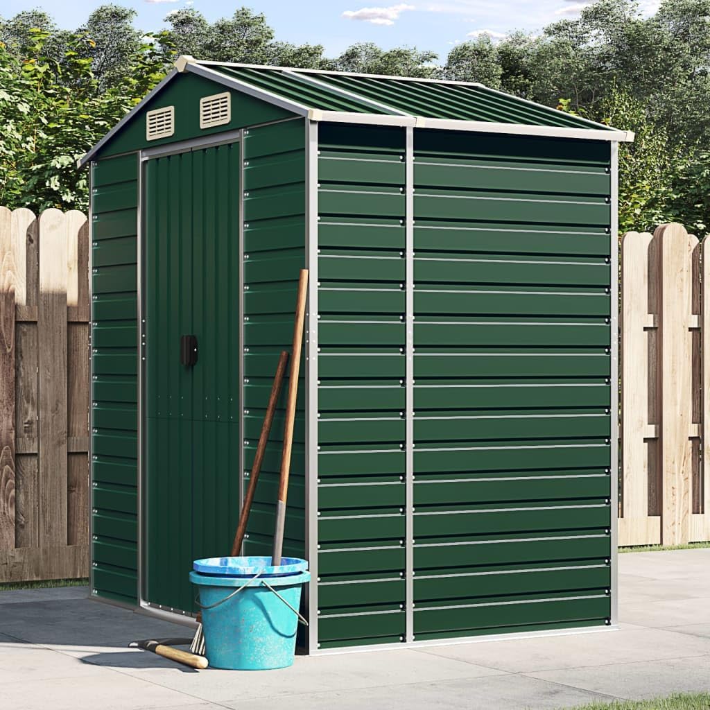 GuyAna - Abri de jardin métal 191x130x198 cm, acier galvanisé, stockage outils