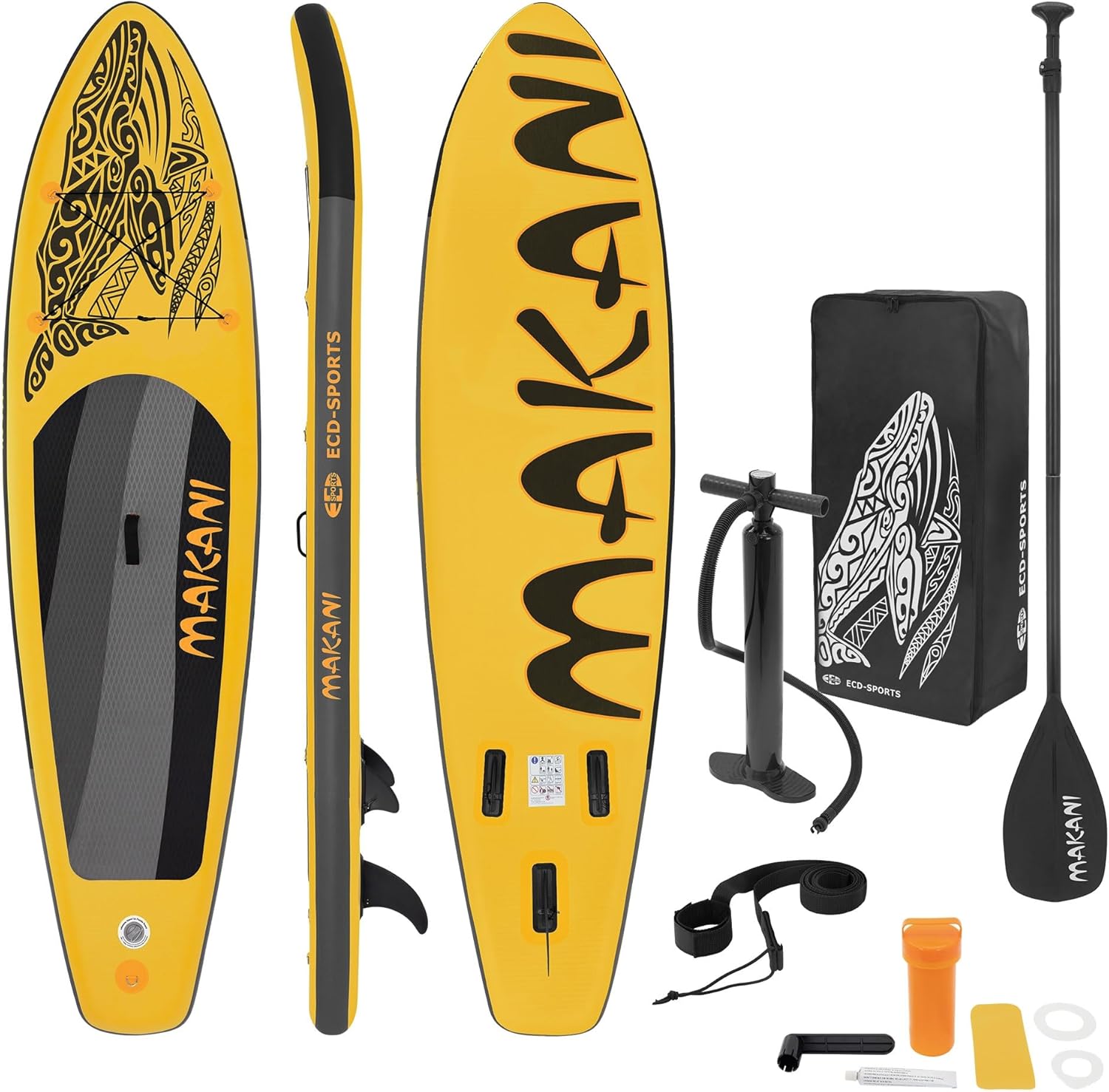 karaca-alisveris - stand up paddle série gonflable - 305/308/320/380 cm - PVC, 120/150 kg, 10/15 cm épaisseur
