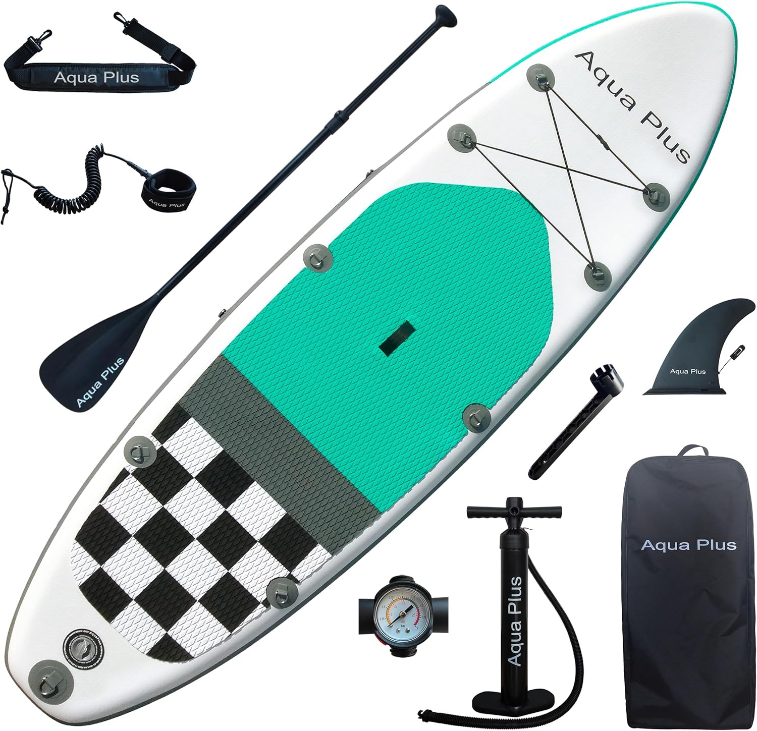 karaca-alisveris Sup Gonflable de 15 cm d'épaisseur pour Tous Les Niveau x de compétence Planche à pagaie Debout, pagaie, Pompe, Sac à Dos de Voyage ISUP, Laisse, bandoulière, Jeune, Adulte