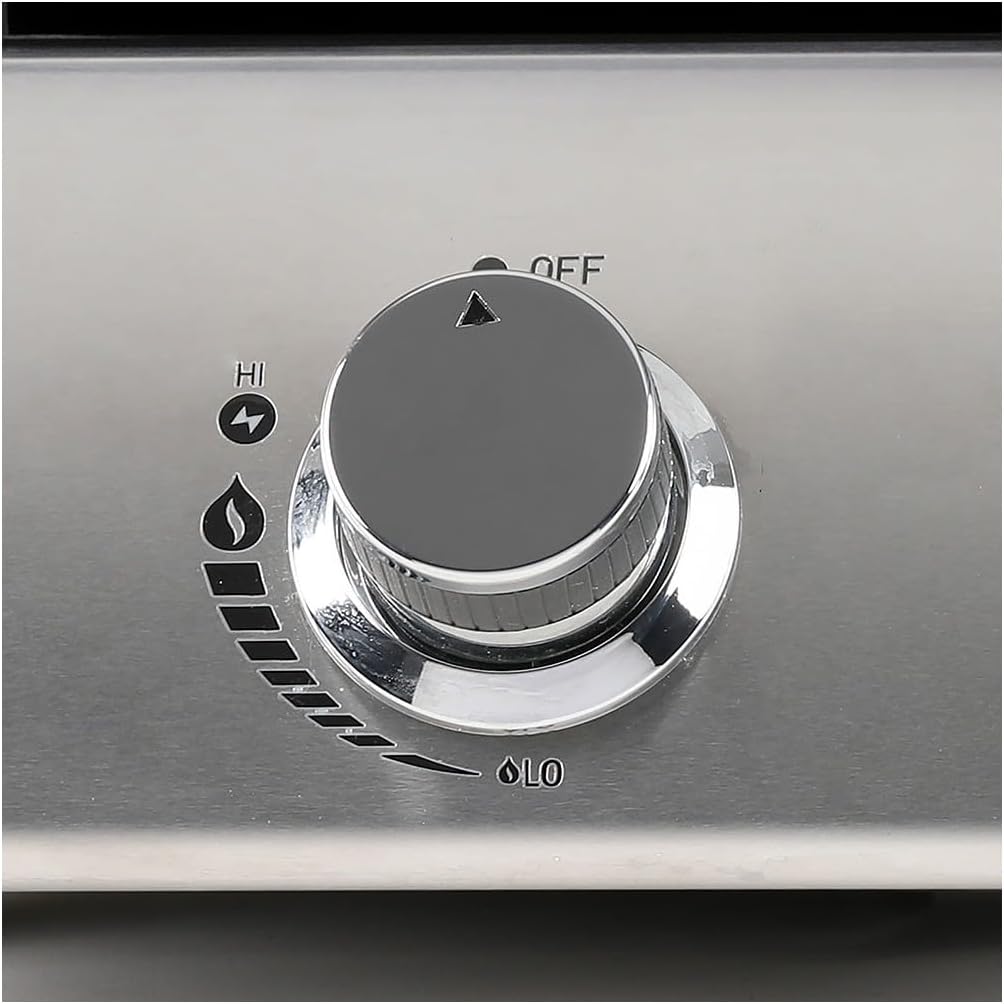 Plancha gaz 4 feux 10 kW, métal, grande surface de cuisson, DOC297