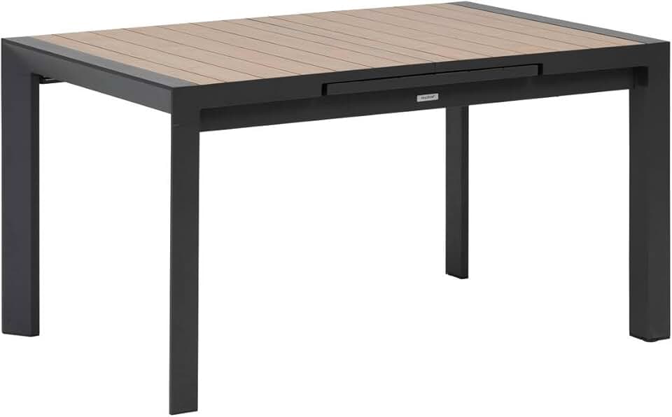 karaca-alisveris - Evasion Extensible 8 places - aluminium antirouille - effet bois